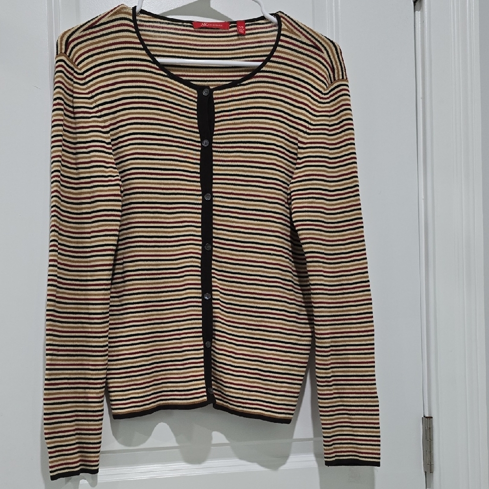Anne Klein Multicolor Striped Knit
